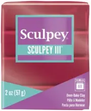 Sculpey III Polymer Clay 2oz Deep Red Pearl