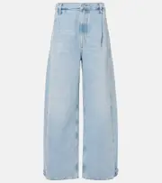 [Agolde] Agolde Darsha mid-rise barrel-leg jeans S blue