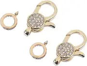 COHEALI Alloy Lobster Claw Jewelry Clasp Connectors for DIY Bracelets Necklaces