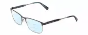 Kenneth Cole KC0312 Unisex Multi-Focus Blue Light Glasses in Blue Gunmetal 53 mm