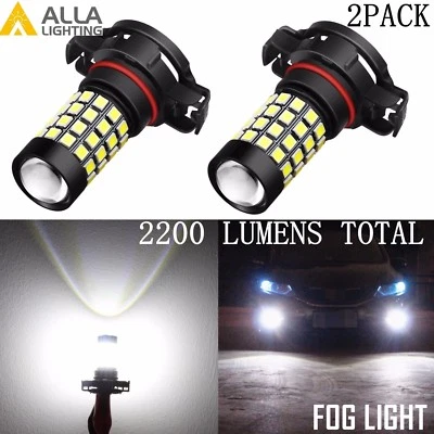 Alla Lighting 2x 2200Lm White 2504 PSX24W 51-LED Bulbs Fog Driving Light Lamps (for: Chrysler)