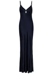 Bec & Bridge Cedar City Satin Maxi Dress - Navy - 12 (UK12 / M) 12 (UK12 / M)