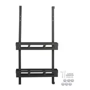 Wall Shower Shelf Large Space Metal Hanging Shower Organizer Rack with Suction Cup for Bathroom Toilet Type A Double Layer