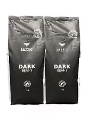 2 x LAZZIO Coffee Beans Dark Roast 1KG - Coffee Espresso Beans