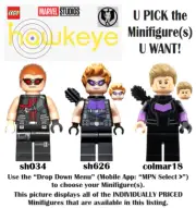LEGO® U PICK Marvel Super Heroes: Avengers HAWKEYE WITH BOW Minifigures **NEW**