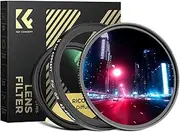 K&F Concept UV Filter + Black Mist 1/4 Filter + 42-49mm Adapter Ring Kit for Ricoh GR IIIx GR IIIx HDF GR3X HDF GR III GR III HDF GR3 HDF & GR II GR2, 28 Layers Mulit-Coated