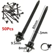 50pc Nylon Tie Wrap Cable Fixed Fasteners Clips Car Cable Zip Strap for All Cars (for: MG)