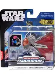 Star Wars Micro Galaxy Squadron Asajj Ventress’s Ginivex Starfighter Figure Box