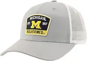 ZHATS Standard NCAA Officially Licensed Snapback Hat Big Rig Patch Gray White Switchback