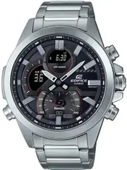 Casio Edifice ECB-30D-1AEF Black Dial Grey Stainless Steel Mens Watch