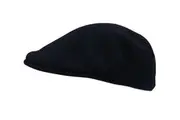KANGOL 504 Wool Ivy Cap Mens Warm Winter Flat Classic Hat - Dark Blue (Navy)