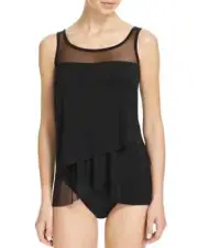 Miraclesuit Illusionist Mirage Underwire Tankini Top EB1924 Womens Size US 10