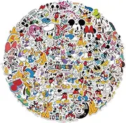 100Pcs Mickey&Minnie Sticker for Kids, Cute Disney Cartoon Mickey&Minnie Mouse Waterproof Vinyl Stickers for Teen Girl Water Bottle, Laptop, Phone, Computer, Guitar, Notebook