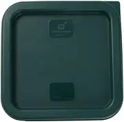 [Restaurantware] LID ONLY: Met Lux Food Storage Container Lid, 1 Square Marinating Container Lid - Fits 2 & 4 Quart Containers, with Date Indicator, Green Plastic Lid, Containers Sold Separately