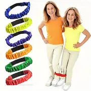 6pcs Double-Ended Three-Legged Race Straps Elastic Leg Ties Two Material Options Available Team Building Game for Multiple Players Fun Outdoor Party Activity F