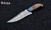 New Arrivel Custom Handmade Damascus Steel Hunting Skinner Knife Wood & Resin.