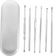 VERDANVERSE 6Pcs Spiral Ear Spoon Kit Ear Wax Removal Tools with Portable Storage Box for Ear Cleaning for Home and Travel