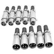 3 Pin XLR Male Female Microphone Audio Cable Connector Solder Snake Plug Mic XLR