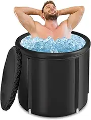Zorpupoa Ice Bath Tub Robust, Extra Large Cold Plunge Tub with Cover, 97 Gallons Cold Water Ice Pub for Outdoor, Plunge Pool, Athletes Recovery