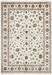 Rug Culture Hand Knotted Narayan Wool Rectangle Rug Cream 290X198Cm