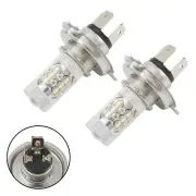 X LED Fog Light Bulbs 80W White H4 HB2 Beam Headlight 800lm/pc Aluminum alloy