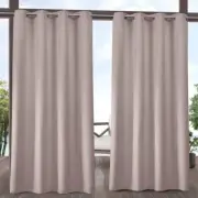 Set of 2 (96"x54") Biscayne Grommet Top Light Filtering Window Curtain Panels