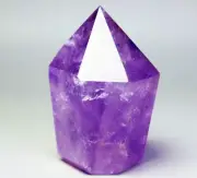 107g Natural Amethyst Quartz Crystal Tower Obelisk Wand Point Healing Specimen
