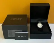Movado SE Silver-Toned Dial, SS, Sapphire Crystal, Quartz, Women's Watch. New!