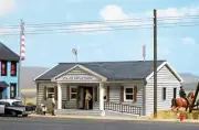US Police Station Kit OO (1:76) / HO (1:87) Busch 9731
