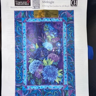 Timeless Treasures -Midnight Panel Quilt Kit 37.5x55.5 Includes Pattern &Backing