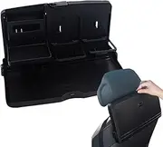 Car Seat Tray Table - Cup Holder for Backseat | Non-Slip Folding Back Seat Drinks Food Tray for Business Commute Long Distance Driving Road Trip Family Travel