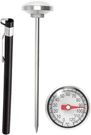 Metal Stainless Steel Food Thermometer Probe Type Quick Reading Thermometer Water Temperature Meter Kitchen Barbecue Milk Coffee