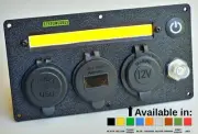 Car Camper Boat Caravan 12V Power Panel USB phone laptop charger socket offgrid
