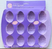 Wilton 12 Cavity Silicone Petite Chocolate Egg Mold - NEW