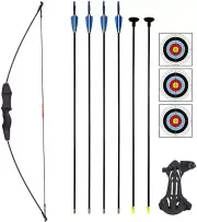 Archery Takedown Bow and Arrow Set for Youth Adult Archery Set Includes 4 Arr...