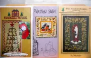 3 Quilt Patterns-Advent Tree Quilt-Pumpkin Patch-St Nicholas Christmas Quilt #7
