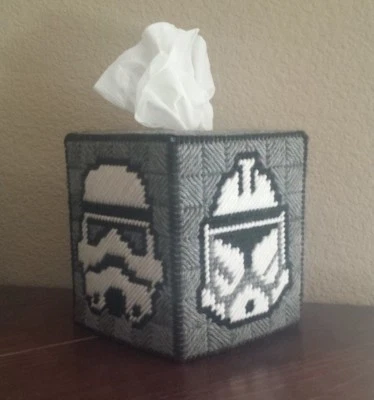 Handmade Finished Star Wars Storm Trooper Tissue Box Cover home decoration