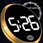 Creative LED Electronic Watch Round Digital Clock Durable Luminous Clock
