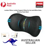 Lumbar Pillow, Lumbar Support Pillow for Car and Office Chair, Memory Foam Back