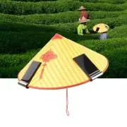 Solar Fan Hat Conical USB Rechargeable Sunshade Cooling Cap For Summer