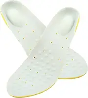 Healvian Breathable Plush Cloth Running Insoles Memory Foam Inserts for Men Women Size l