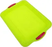 KALLORY Mini Brownie Pan Silicone Cake Mould Versatile Square Silicone Baking Mold for Easy Baking