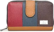 [K London] Medium Size Ladies Leather Wallet Purse RFID Blocking| Money Organisers with Zip Around Section| Real Leather Purse | Daily Use (Multicolour)(KL_481), Black, Tan,Brown,Maroon & Blue, Casual