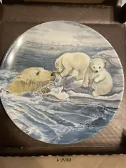 Knowles 1982 Collector Plate "A Tender Coaxing" Vintage New