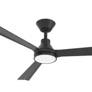 Martec Riviera 52" 3 ABS Blade Smart Wi-Fi DC Ceiling Fan with Remote Control and 18W Tri-Colour LED - Matt Black
