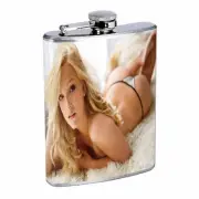 German Pin Up Girls D10 Flask 8oz Stainless Steel Hip Drinking Whiskey