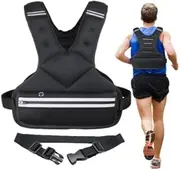 JoyPlus Adjustable Weight Vest, Strength Training Running Vest，Workout Equipment, Sport Exercise, Fitness, Weight Loss for Men, Buckle