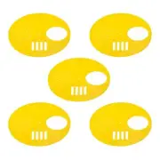 5Pcs Beehive Box Entrance Gate 125mm Plastic Round Bee Door Disc Yellow