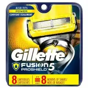 Gillette Fusion 5 Proshield Also Fits Power Cartridges Men's Razor 8 Ct 3 Pack