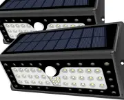 Solar Lights, Bright 62 LED Solar Powered Security Lights Waterproof Outdoor Mot